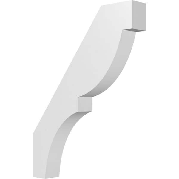 Ekena Millwork Valencia 3 in. W x 24 in. H x 18 in. D Polyurethane Knee Brace