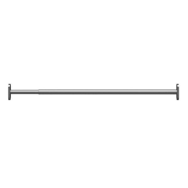 Reynolds Adj. 30 in . - 48 in. W Heavy Duty Hanging Metal Closet Rod, Brushed Nickel