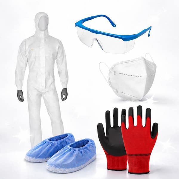 AG910 All-in-One Safety Kit-Protective Gear Set for DIY Insulation Foam, Painting and Chemical Handling (1-Pack)