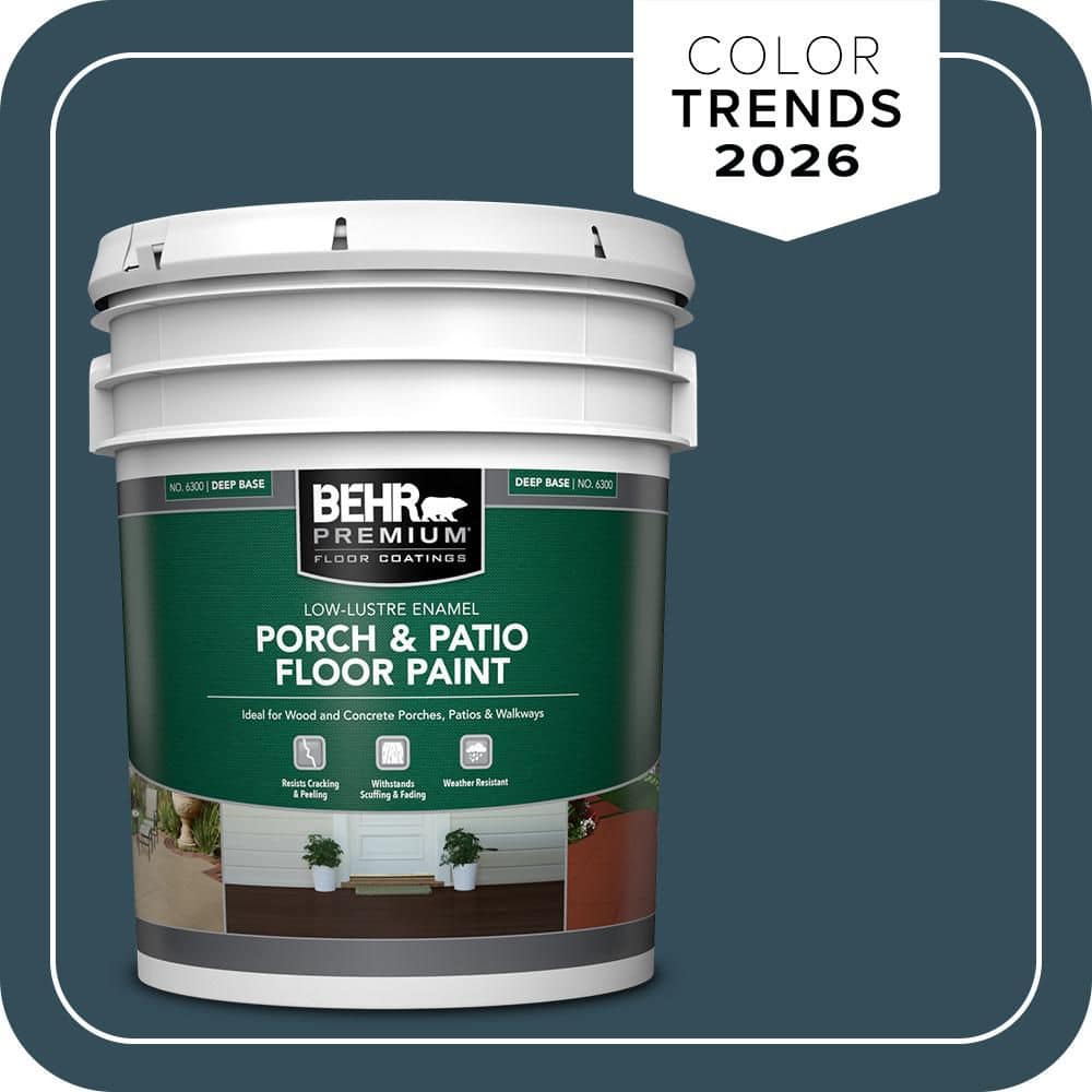 5 gal. Home Decorators Collection #HDC-CL-28 Nocturne Blue Low-Lustre Enamel Int/Ext Porch and Patio Floor Paint price history on PriceWatchPro