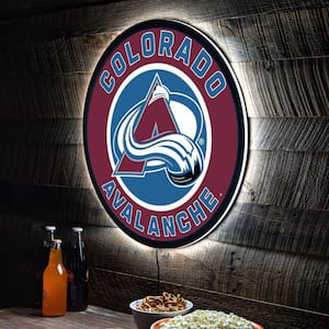 Colorado Avalanche Round 23 in. Plug-in LED Lighted Sign