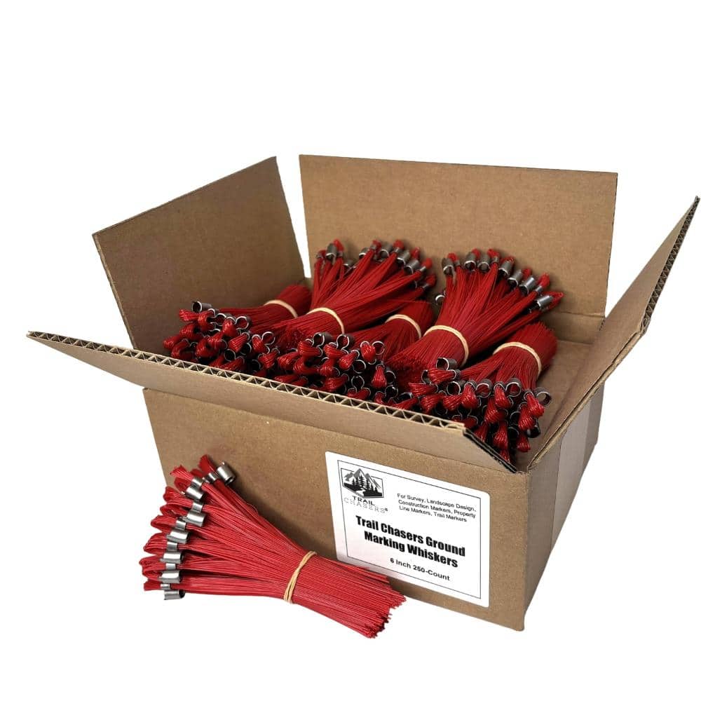 Red 6 in. Marking Flags - (Whiskers), 250-Pack price history on PriceWatchPro