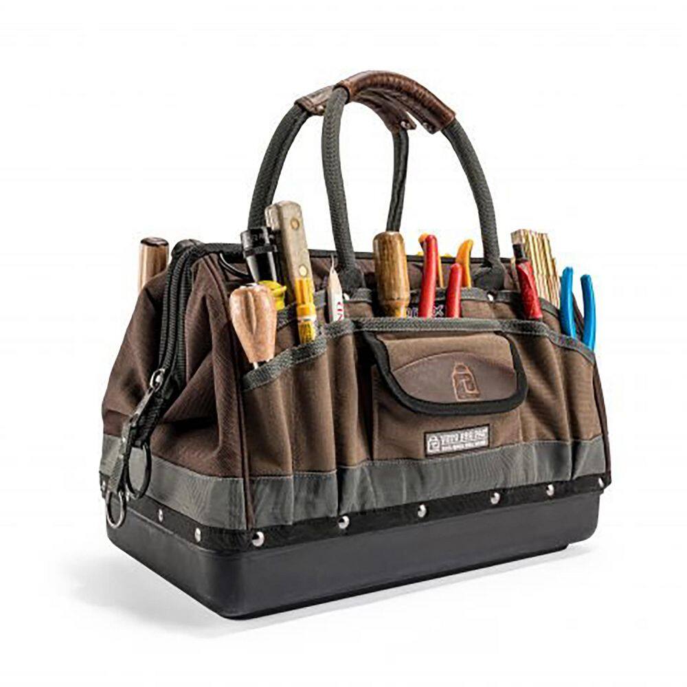 Veto Pro Pac Brown and Gray Nylon Tool Bag with 34 Pockets