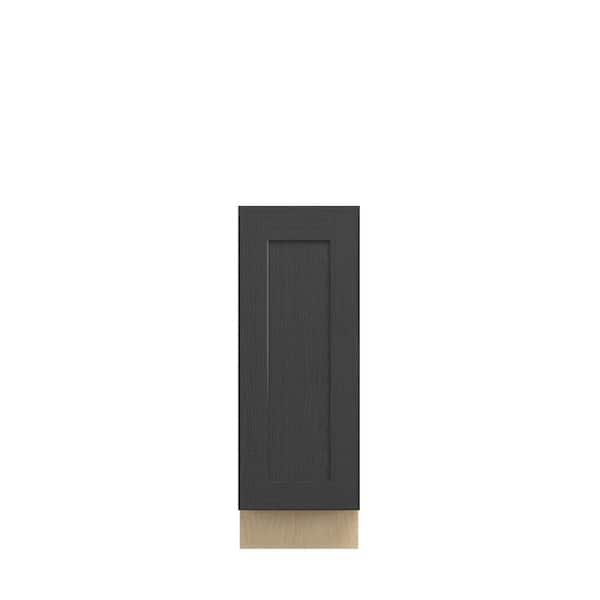 Jamestown Recessed 12 in. W x 34.5 in. H x 24 in. D in Espresso Plywood Assembled Full Height Door Base Cabinet