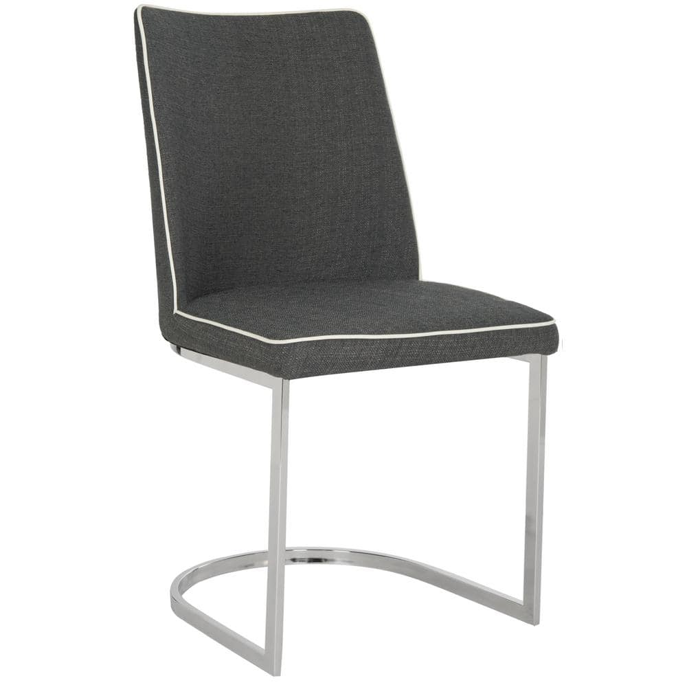 Parkston 18'' Gray Linen Upholstered Side Chair Set