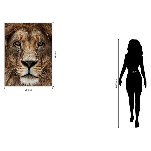 Classy Art 1 Piece Framed Graphic Print Animal Art Print 48 in. x