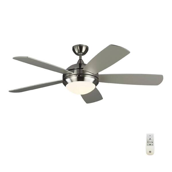 Indoor Brushed Steel Ceiling Fan 
