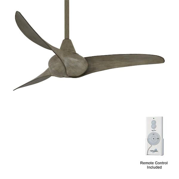 MINKAAIRE Wave 44 in. Indoor Driftwood Ceiling Fan with Remote Control