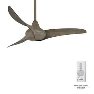 Wave 44 in. Indoor Driftwood Ceiling Fan with Remote Control