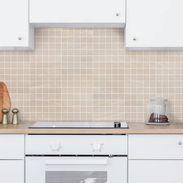 Seville Beige 12 in. x 12 in. Square Matte Porcelain Floor and Wall Mosaic Tile (5 sq. ft. /Case)