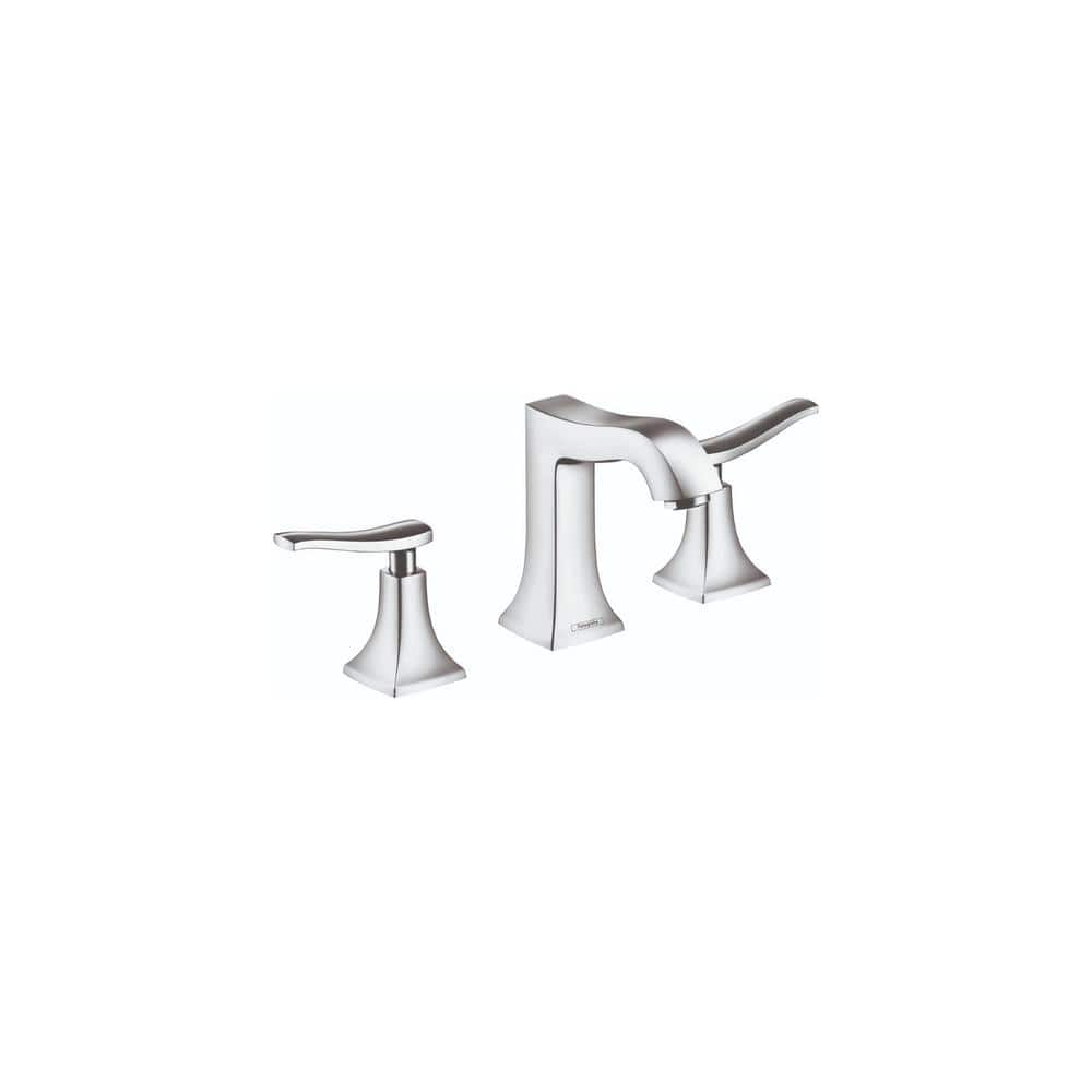 Polished Nickel Brass Widespread Bathroom Faucet with Dual Handles