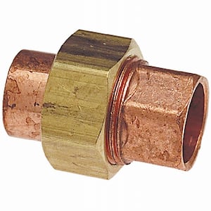 1/2 in. Copper Pressure Cup x Cup Union Fitting