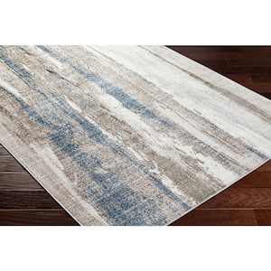 St Tropez Blue/Gray Abstract 8 ft. x 10 ft. Indoor Area Rug