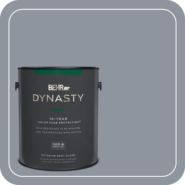 BEHR DYNASTY 1 gal. #PPF-28 Blue Dusk Semi-Gloss Enamel Exterior Stain-Blocking Paint & Primer