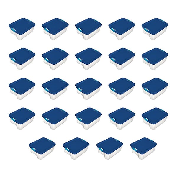 12 Gal. Latch and Carry Storage Bin Box Container (24-Pack)