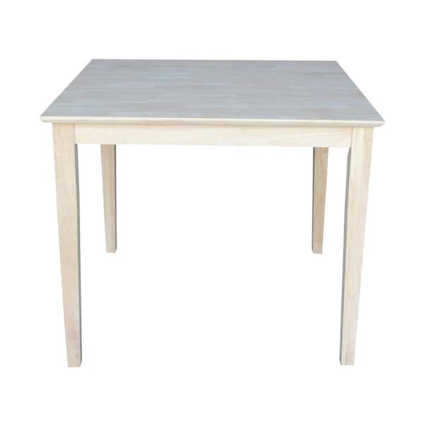 International Concepts Unfinished Shaker Dining Table