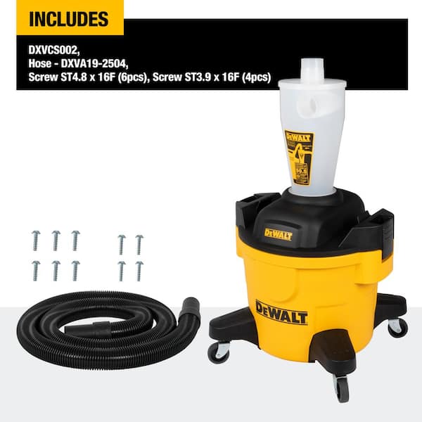 DEWALT Dust Separator with 6 Gal. Poly Tank DXVCS002 - The Home Depot