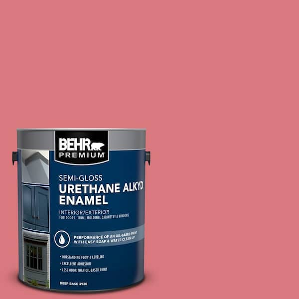 BEHR PREMIUM 1 gal. #P160-4 Juicy Details Urethane Alkyd Semi-Gloss Enamel Interior/Exterior Paint