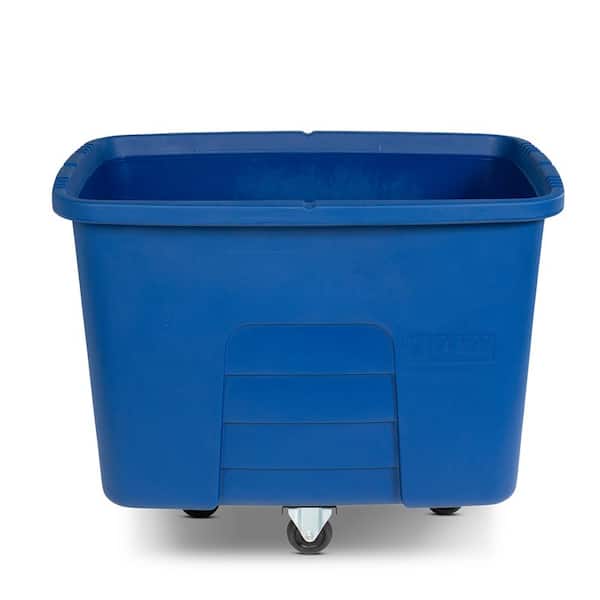 Toter 12 Cubic Foot 400 lbs. Capacity Heavy Duty Manual Cube Truck - Blue