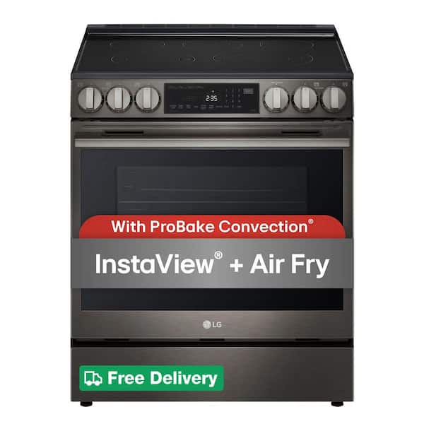 6.3 cu ft. Electric Slide-In Range with ProBake Convection, InstaView and New Premium Handle