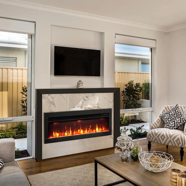 Wall mounted top fire place