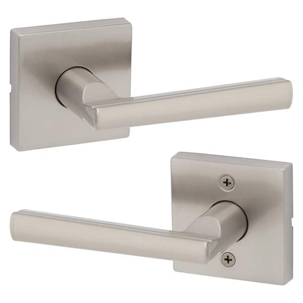 Montreal Square Satin Nickel Passage Hall/Closet Door Lever Montreal Square Satin Nickel Passage Hall/Closet Door Lever