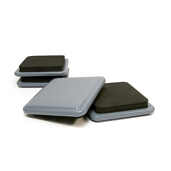 Richelieu Hardware (4-Pack) 2-7/8 in. Gray and Black Base Glides