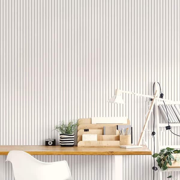 Stripe with Texture Vinyl Roll Wallpaper (Covers 55 sq. ft.)