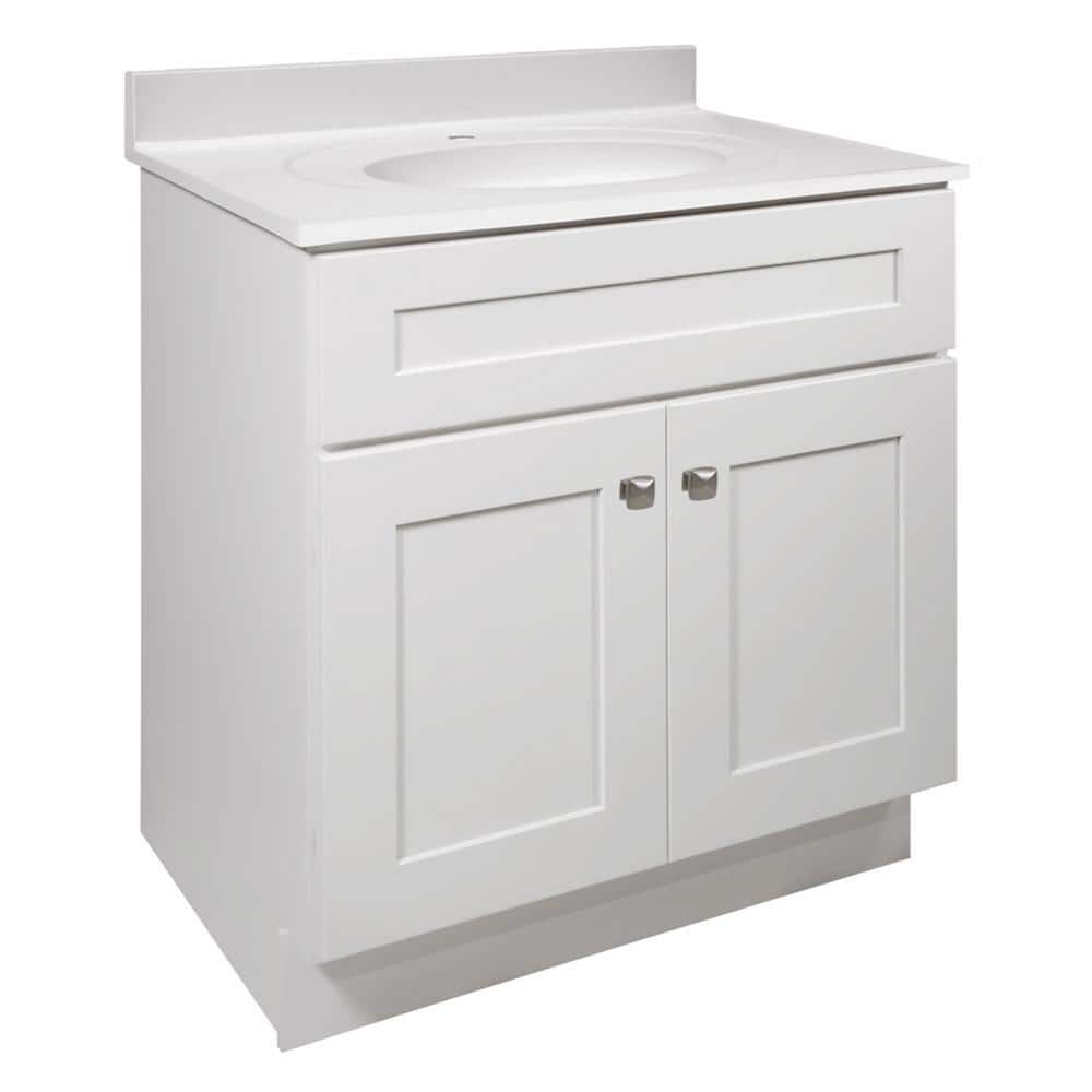 Design House Brookings 31 in. 2Door Bathroom Vanity in White with