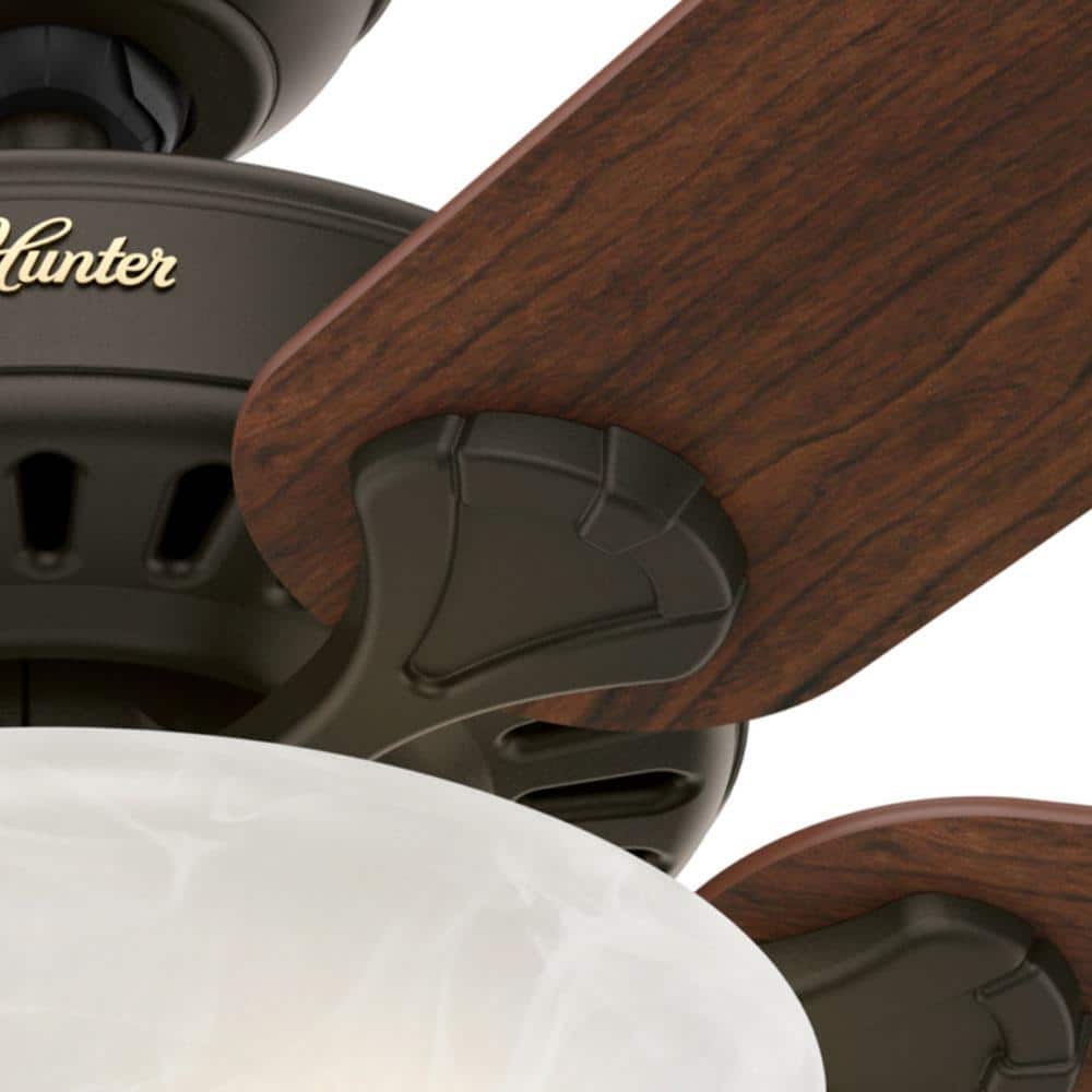 New Bronze 52" Ceiling Fan with Cherry/Oak Reversible Blades and LED Light
