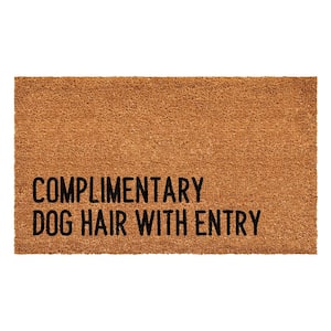 Complimentary Dog Hair With Entry 24 in. x 48 in. Door Mat