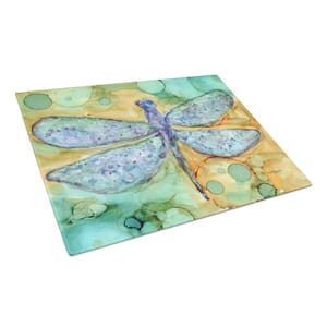 Abstract Dragonfly Tempered Glass Large Cutting Board