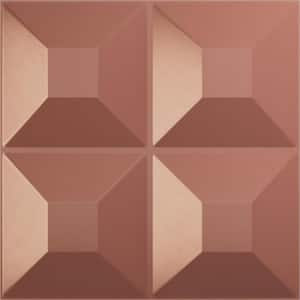 Foster Champagne Pink 1-5/8 in. x 1-5/8 ft. x 1-5/8 ft. Pink PVC Decorative Wall Paneling 12-Pack