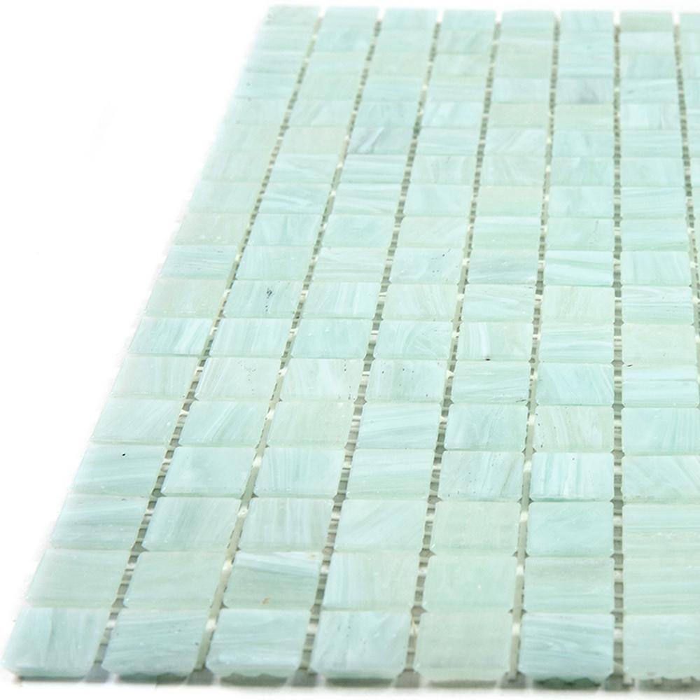 Ice Green Iridescent Glass Mosaic Wall and Floor Tile