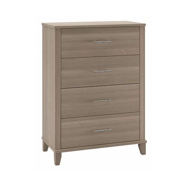 Somerset Ash Gray 4-Drawer 31.46 in. Chest of Drawers