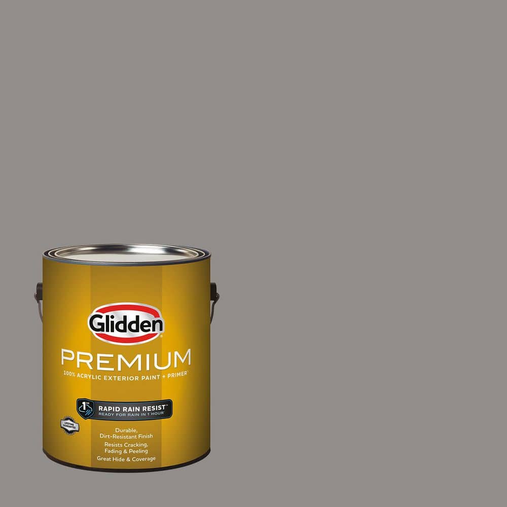 Glidden Premium 1 gal. PPG1002-5 Antique Silver Flat Exterior