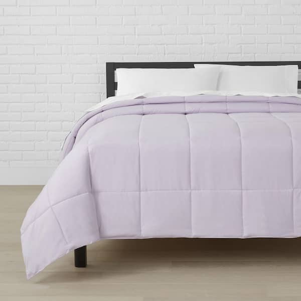 StyleWell Wisteria Purple Microfiber King Comforter