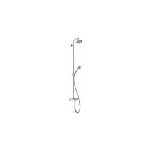 Croma 63 in. Dual Showerhead and Handheld Showerhead in Chrome