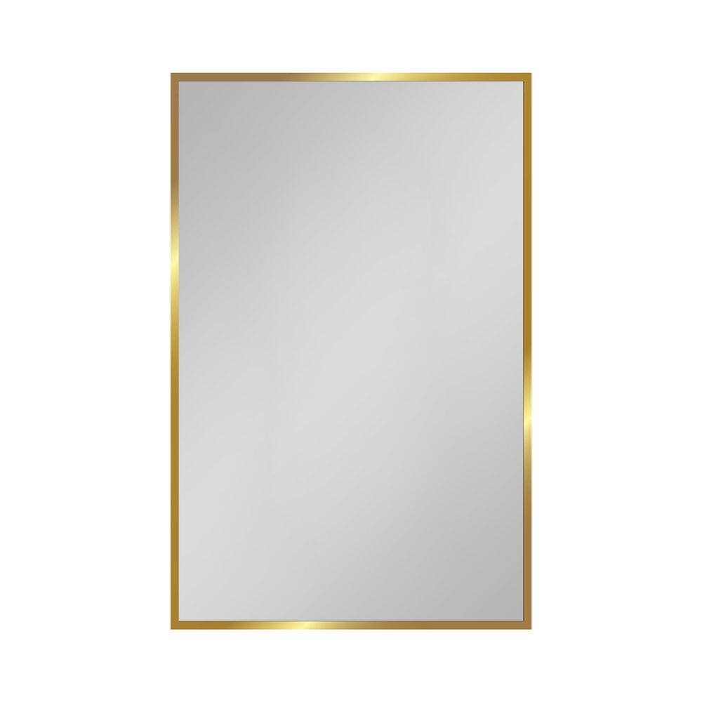 Avex Gold White 16 in. W x 28 in. H Rectangular Iron Framed Medicine Cabinet with Mirror price history on PriceWatchPro