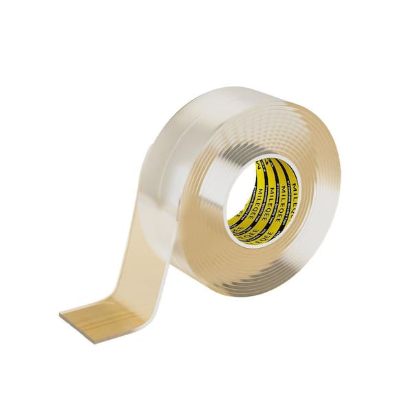 118.08L x 1.18H x 0.08 in. ft. Self Adhesive Clear Rubber Protective Edging Strip Waterproof Corner Guard 1 Pack