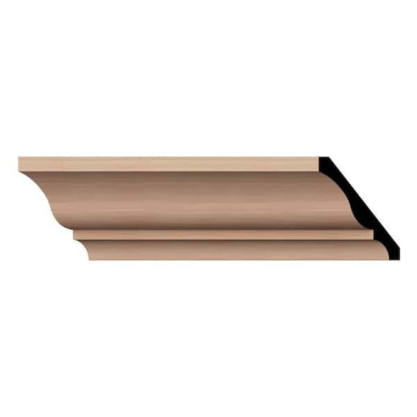 WM48 0.56 in. D x 4.25 in. W x 96 in. L Wood (Cherry) Crown Molding
