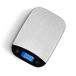 22 lbs. Silver Professional Digital Kitchen Food Scale with 1g/0.1 oz. Precise Graduation