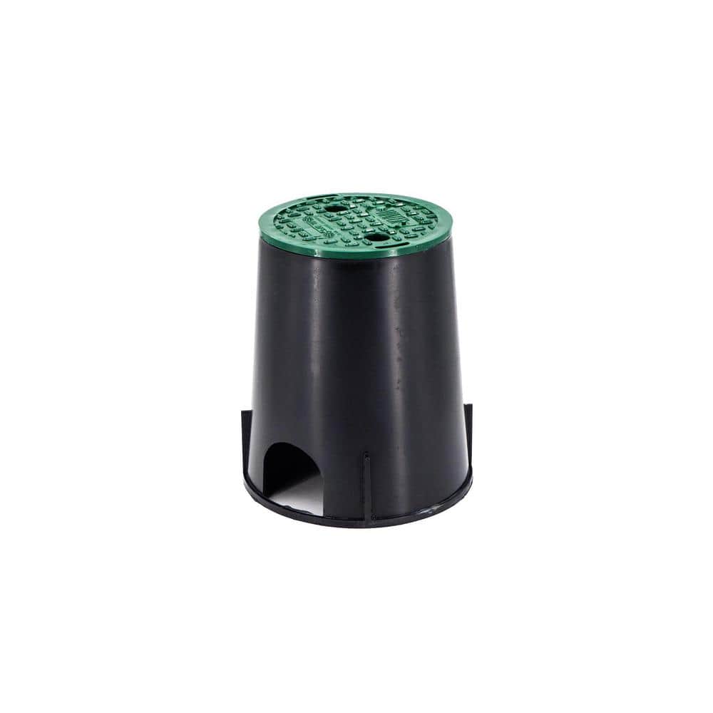 6 in. Round Irrigation Ground Valve Box & Lid Combo