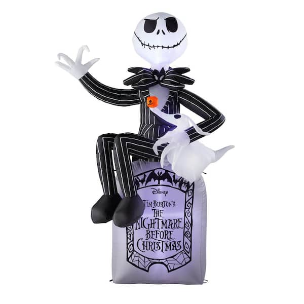 Disney 6 ft. LED Jack Skellington & Zero