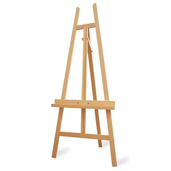 Heavy Duty A-Frame Wood Easel Stand Adjustable Holds Large Canvas Mirror Wedding up to 90 in. Floor Display Easel