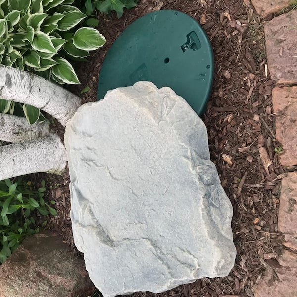  Faux Rock Cover Fake Rock Landscape Faux Skimmer Rock Flat  Artificial Rock Cover (Medium, Gray-Yellow, 1) : Patio, Lawn & Garden