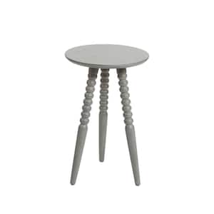 Allison Grey Turned Leg Accent Table