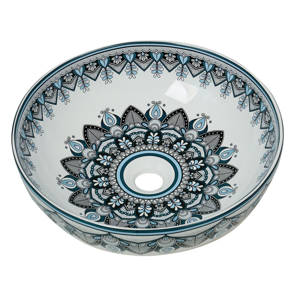 16 in. Round Artistic Ceramic Vessel Sink price history on PriceWatchPro