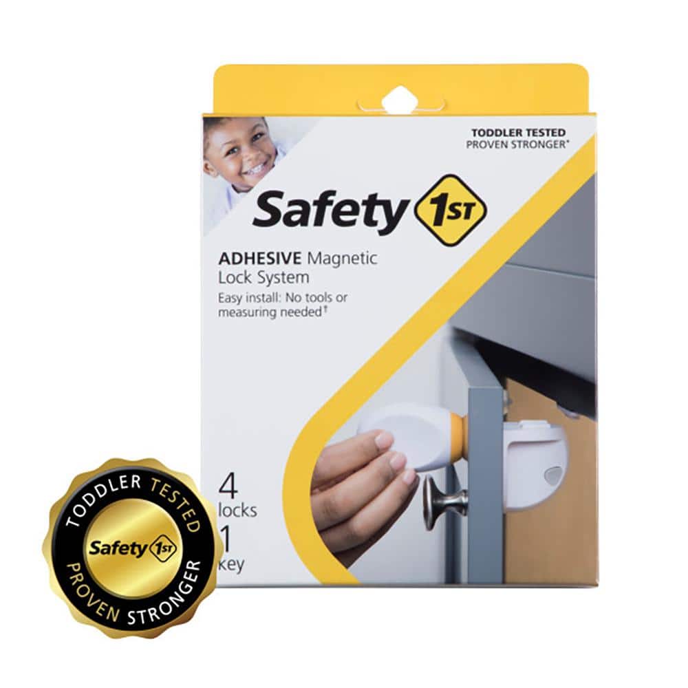 2 Pack Child Safety Magnetic Cabinet Locks Eco-Baby 16 Total Child