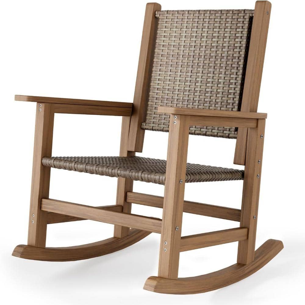 All-Weather Oversized HDPE Wicker Rocking Chair price history on PriceWatchPro